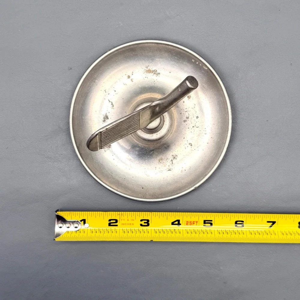 Vintage Woodbury Pewterers Pewter Golf Club Ring Trinket Ashtray
